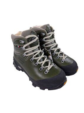 Zamberlan 1996 Vioz Lux GTX RR Leather Hiking Boots Womens Size 6.5 Waxed Green